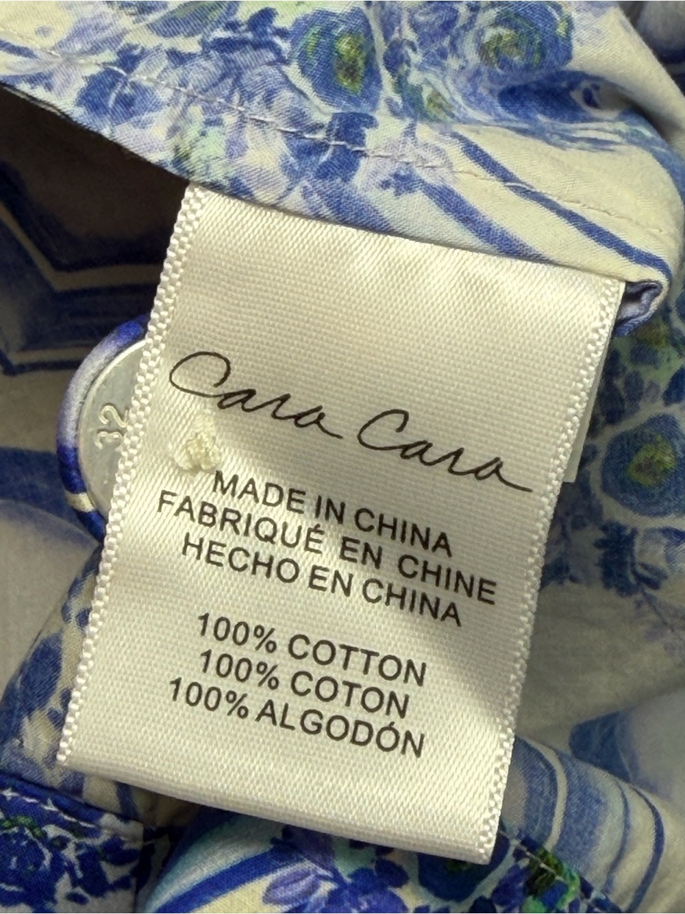 Cara Cara Candace Cotton Belted Midi Dress Mediterranean Coastal | XS - Picture 9 of 9